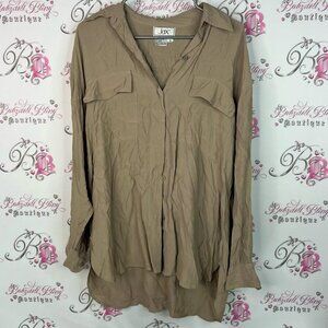 Jax button up shirt brand new with tags tan Women's Beige Button-Down Shirt